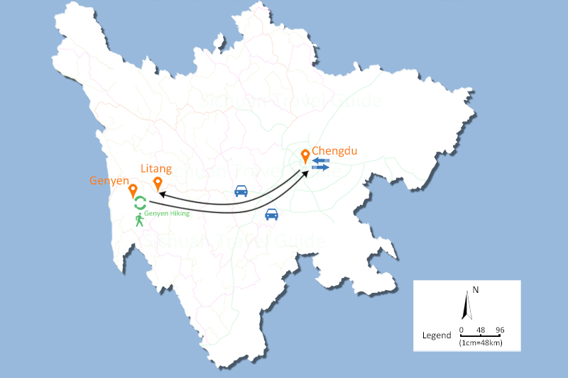 Genyen Tour Map