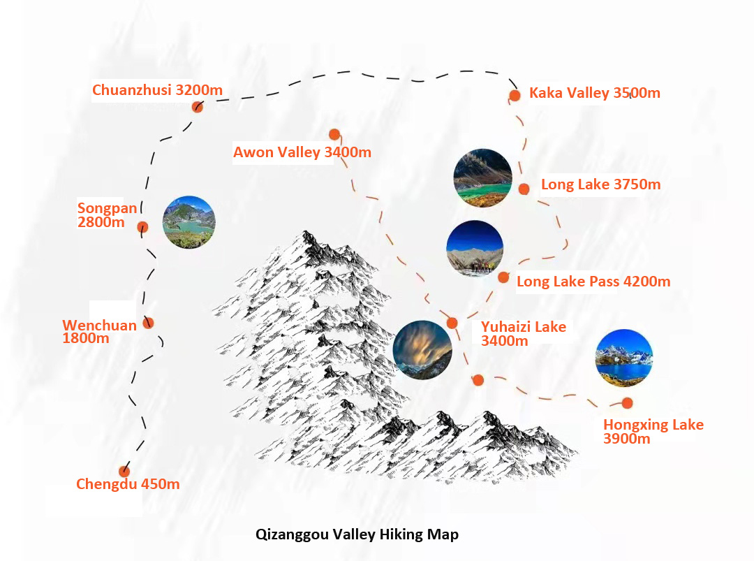 Qizanggou Map